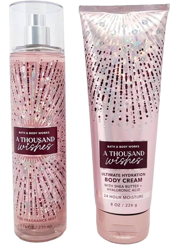A Thousand Wishes Fine Fragrance Mist 236ml & Body Cream 226g Set